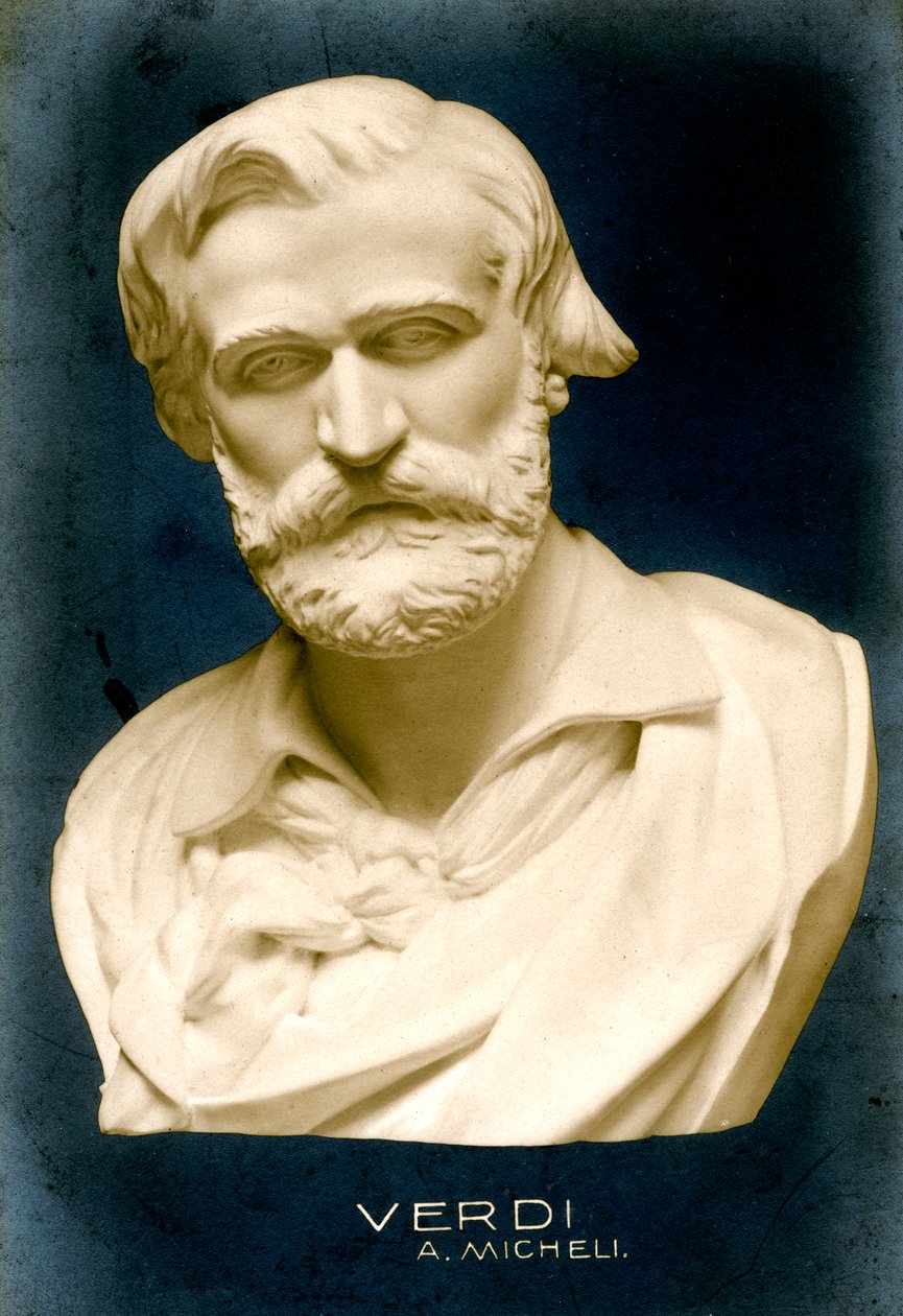 Giuseppe Verdi 1813-1901, italiensk komponist, 1909 av Unbekannt