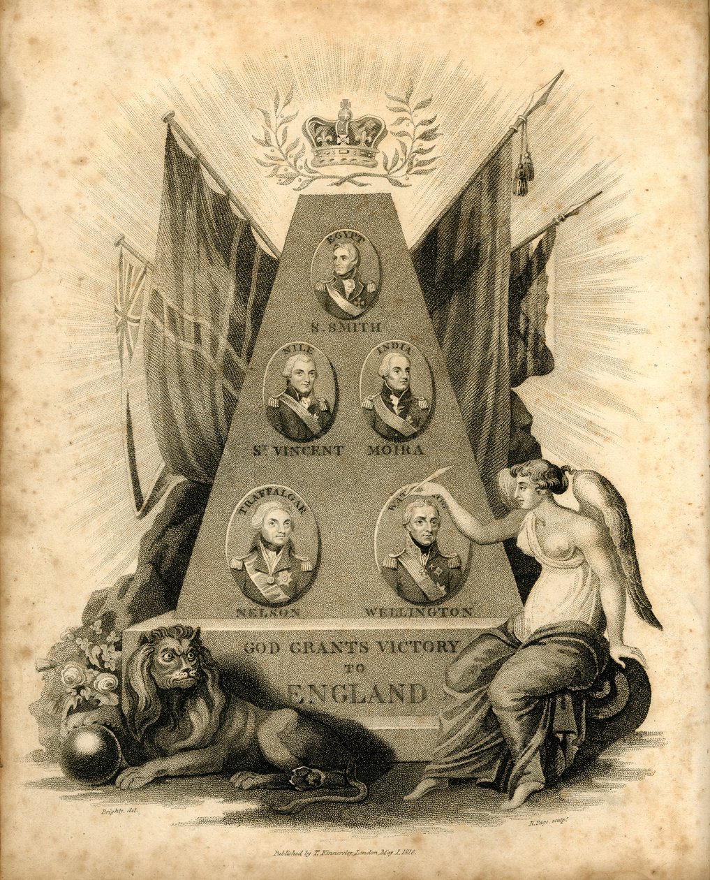 Gud gir seier til England, 1816. av Unbekannt