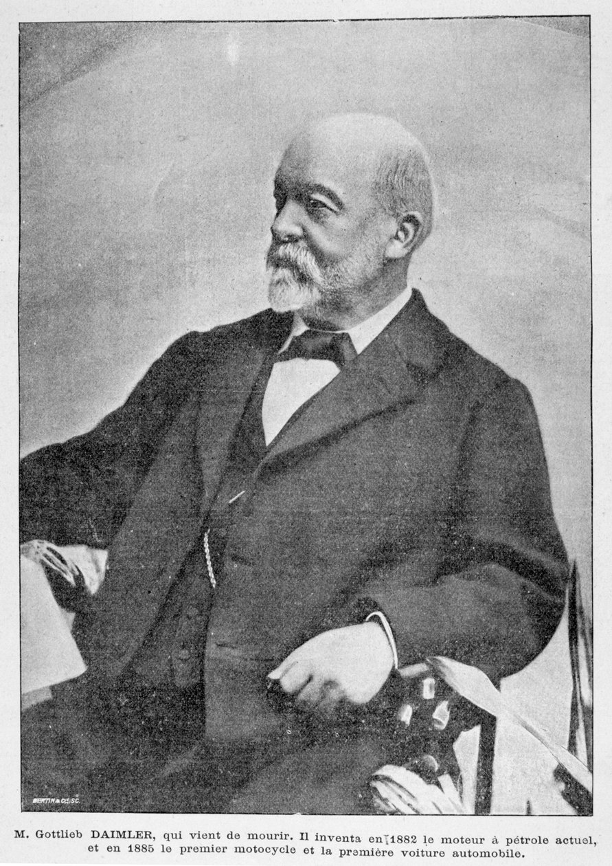 Gottlieb Daimler , tysk industripioner, 1900 av Unbekannt