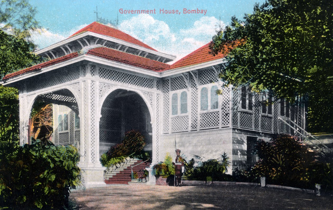 Government House, Bombay, India, tidlig på 1900-tallet av Unbekannt