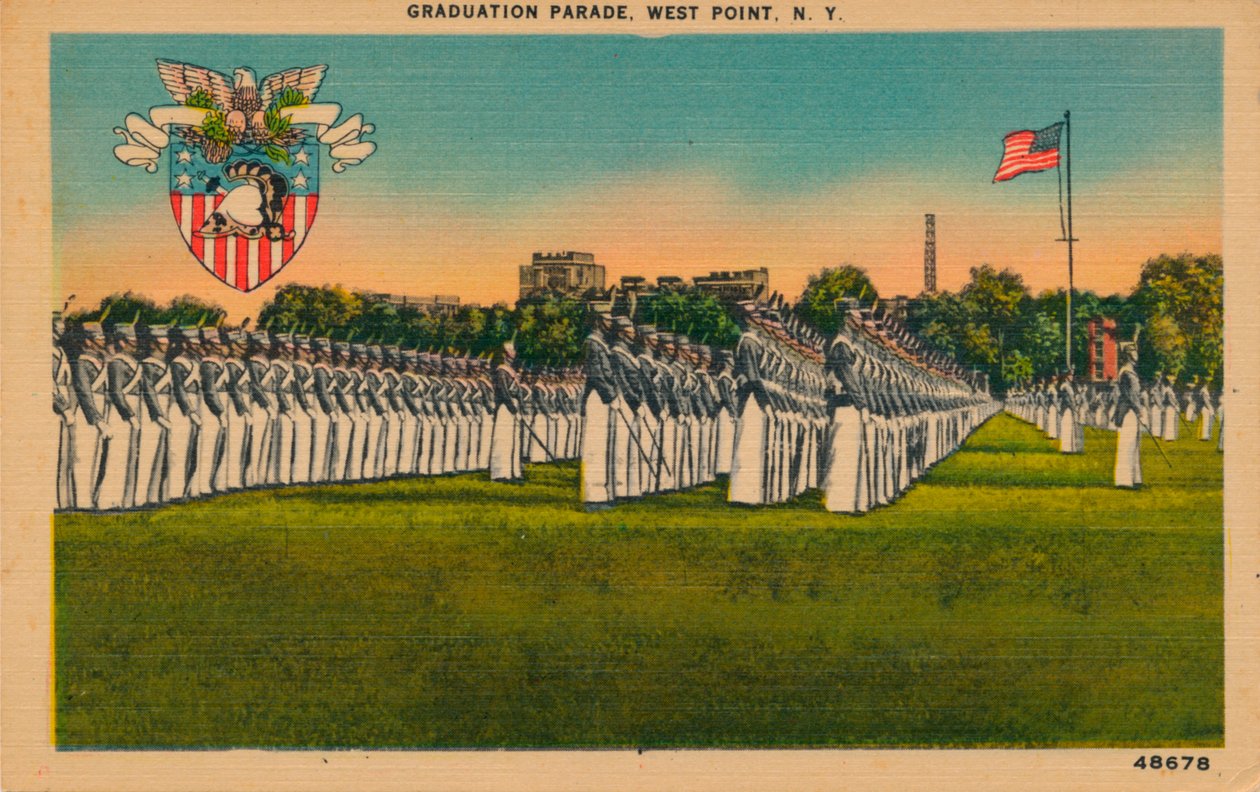 Graduation Parade, West Point, New York, ca 1940-tallet av Unbekannt