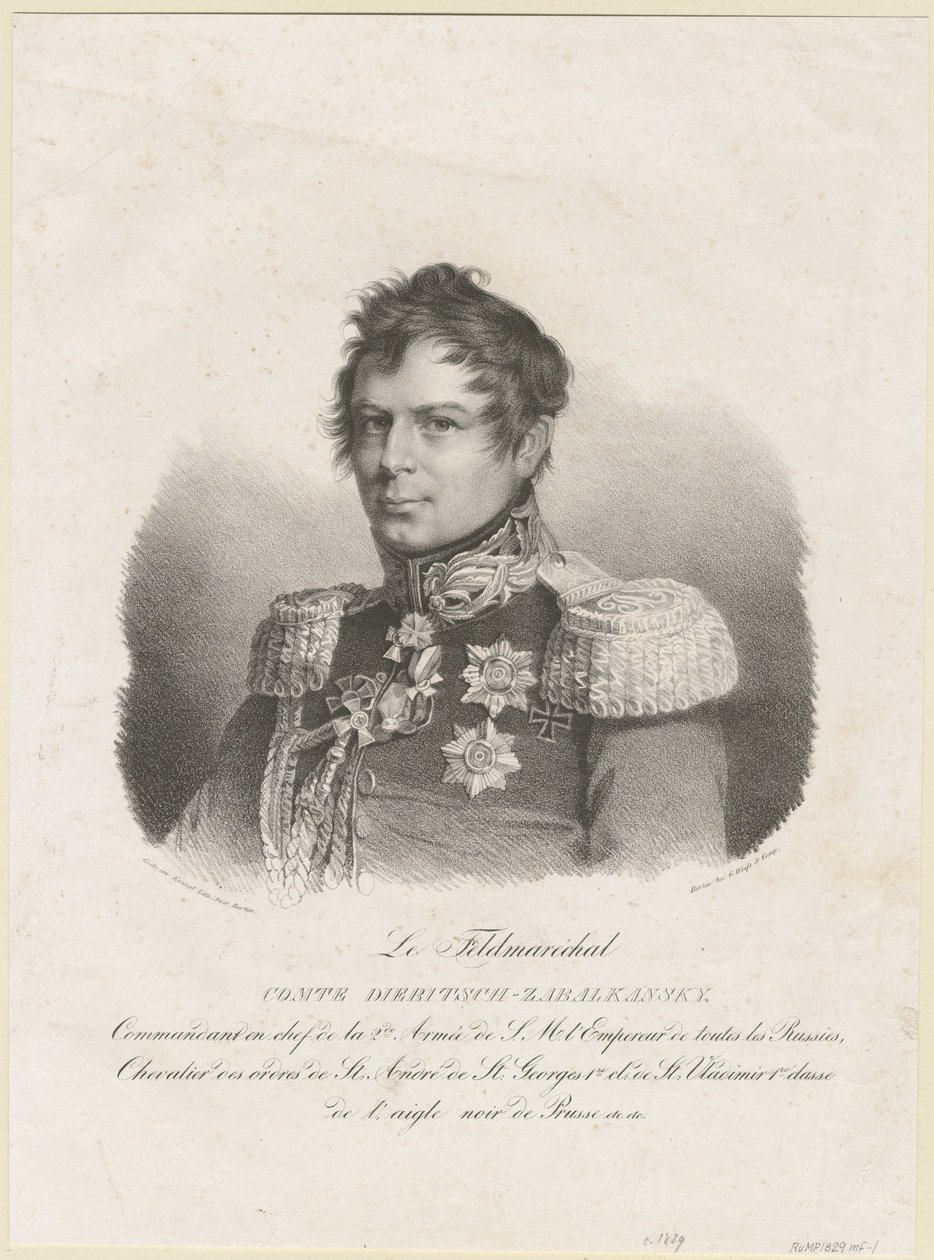 Grev Ivan Ivanovich Dibich-Zabalkansky, 1829 av Unbekannt