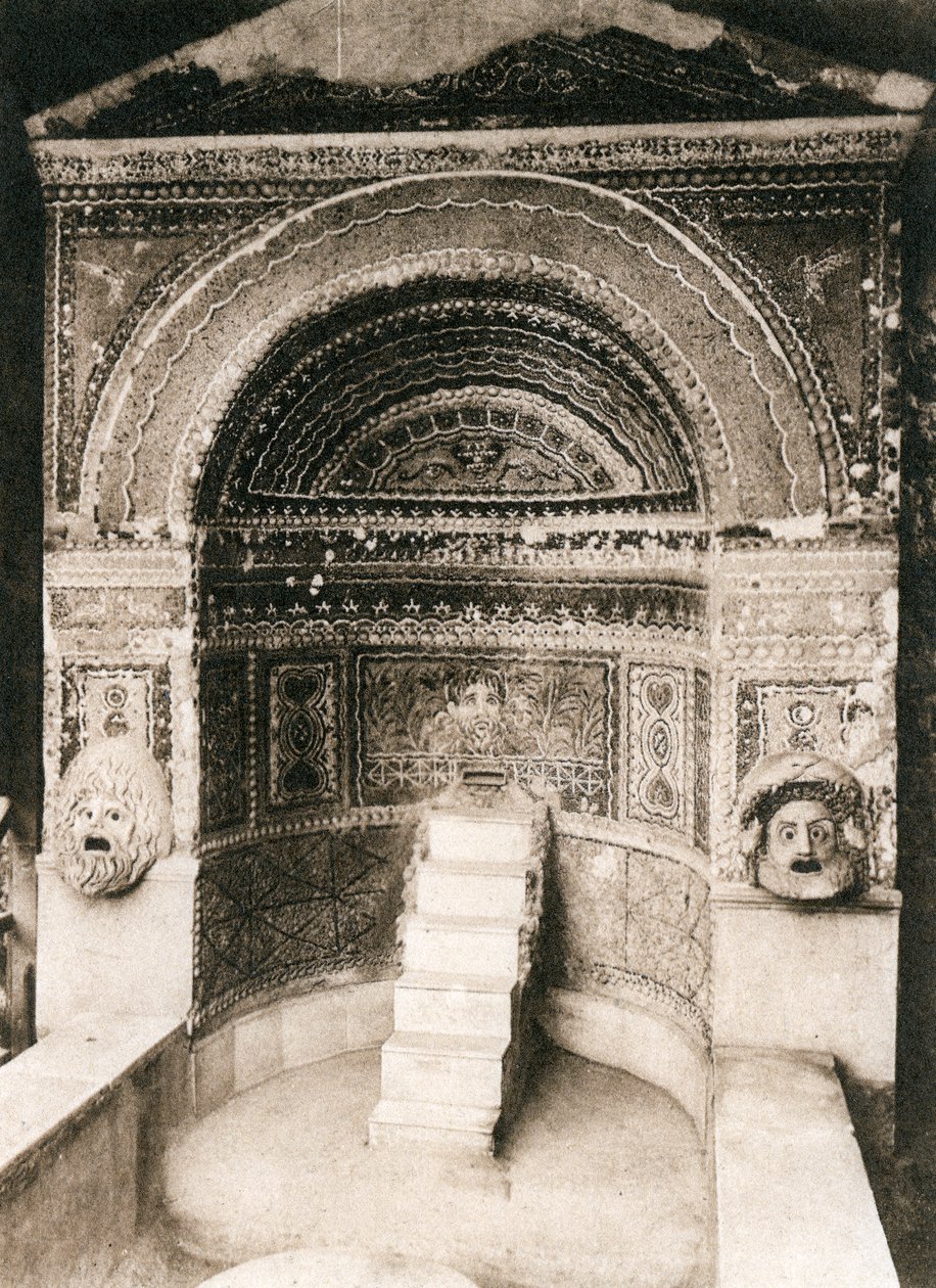 Grande Fontana, Pompeii, Italia, ca 1900-tallet av Unbekannt