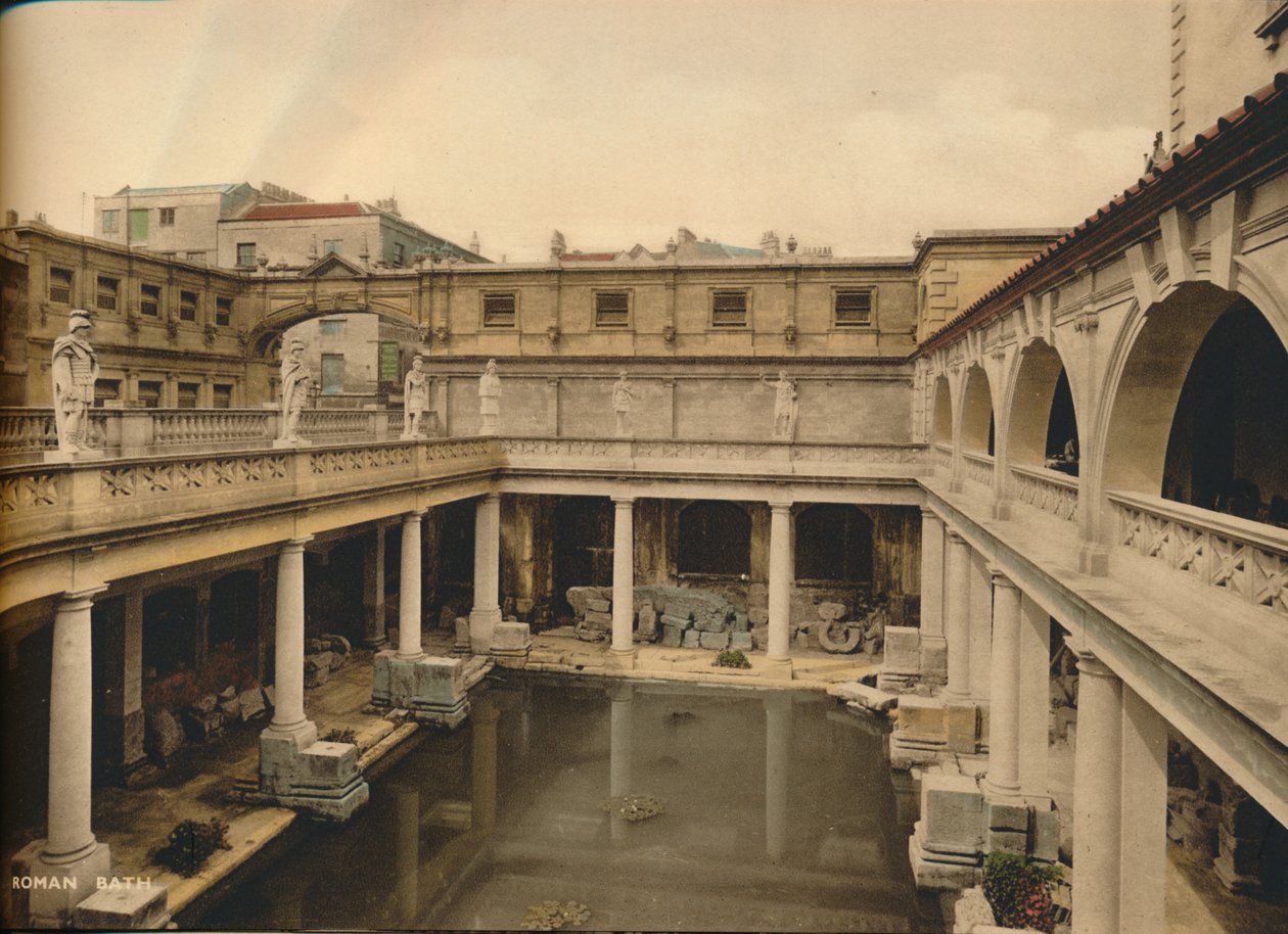 Great Bath, Roman Baths, Bath, Somerset, c1925 av Unbekannt
