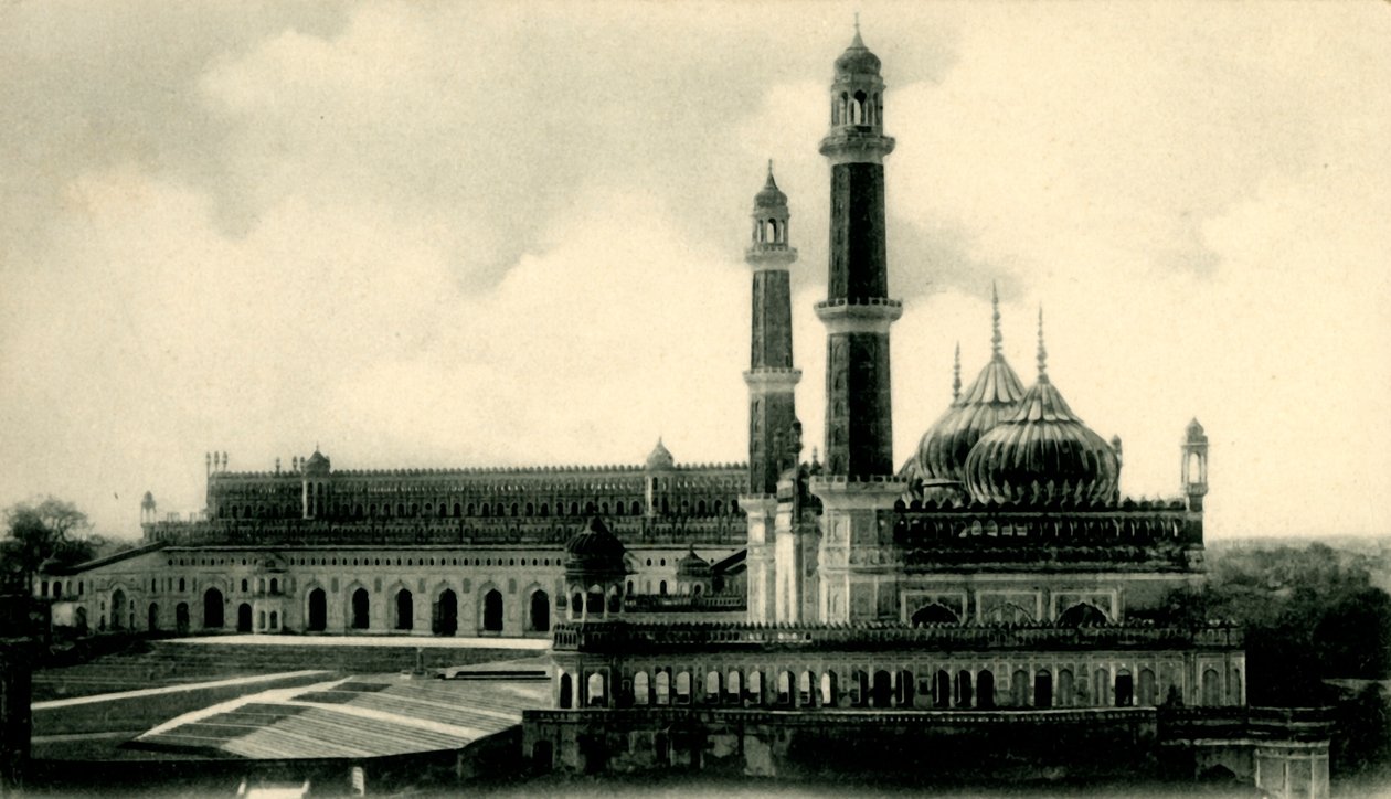 Great Emambara & Mosque, Lucknow. av Unbekannt