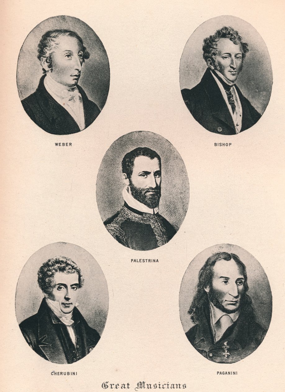 Store musikere - Plate XV., 1895 av Unbekannt