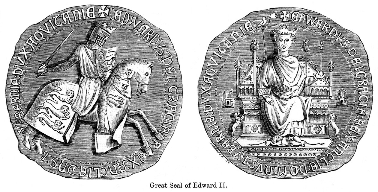Stort segl av Edward II av Unbekannt