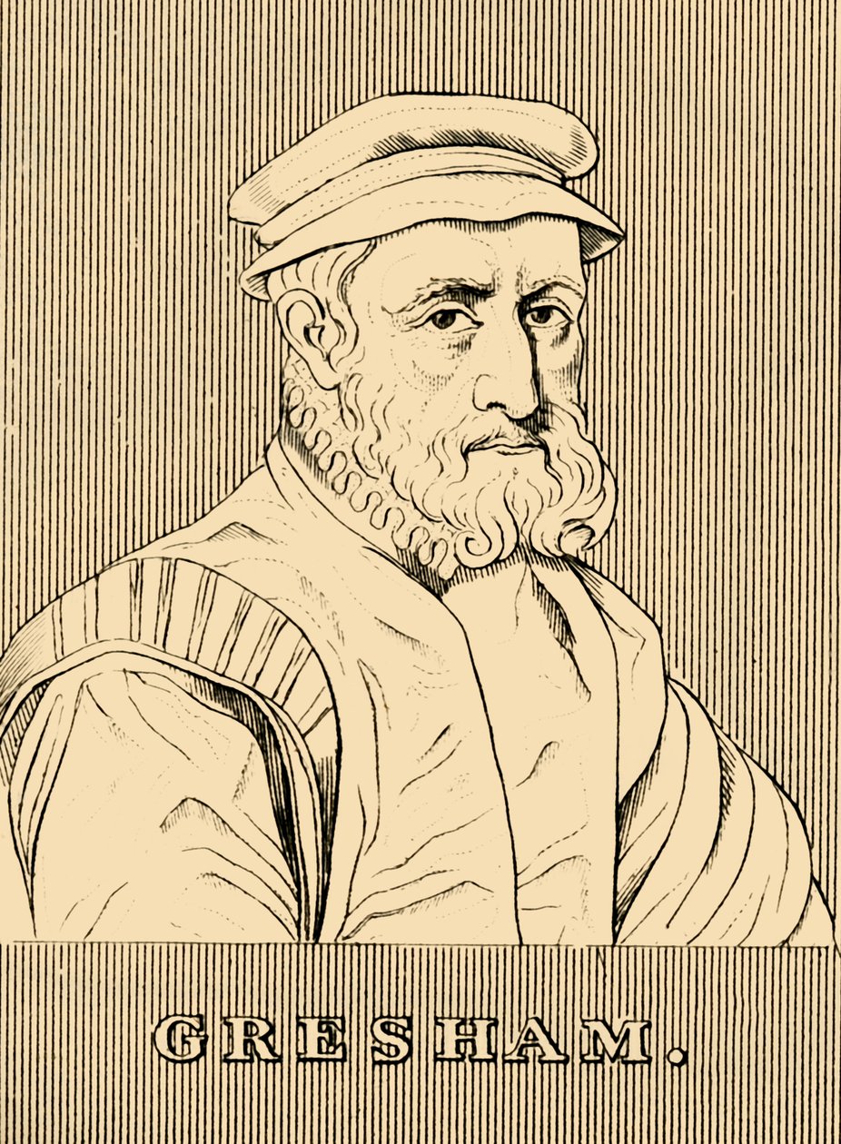 Gresham, c1519-1579, 1830. av Unbekannt