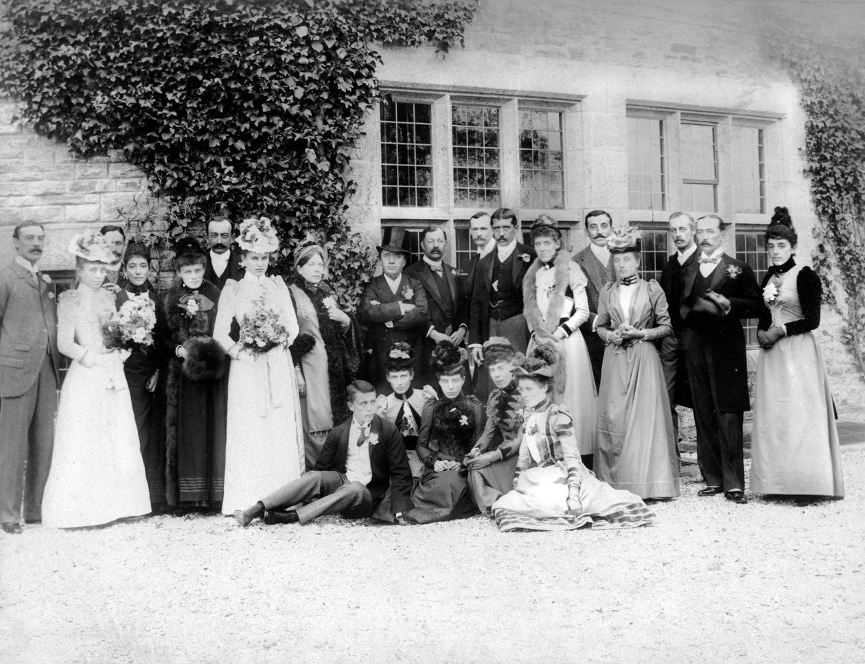 Gruppebilde, c1882 av Unbekannt
