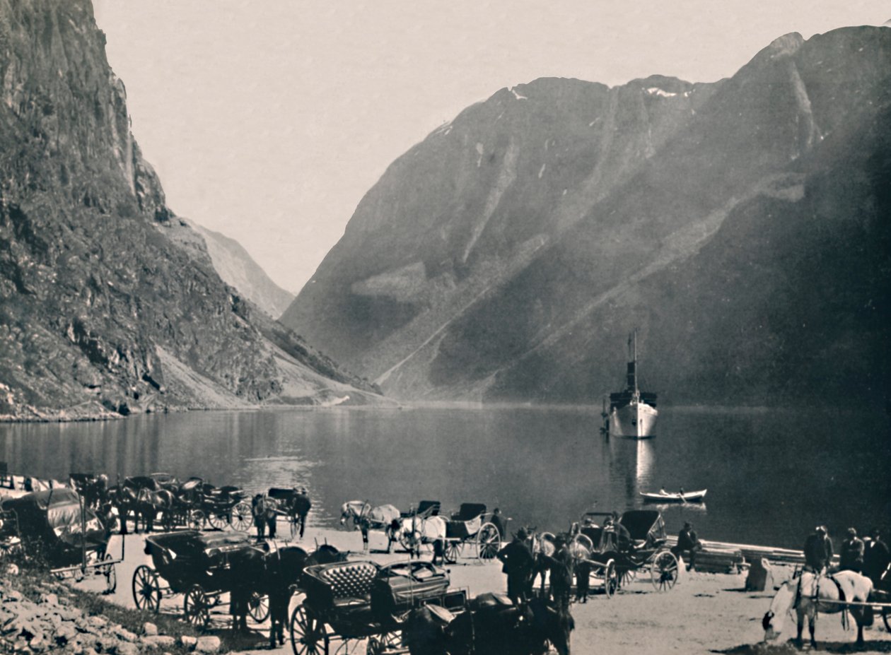 Gudvangen, Naeroyfjord, 1914. av Unbekannt