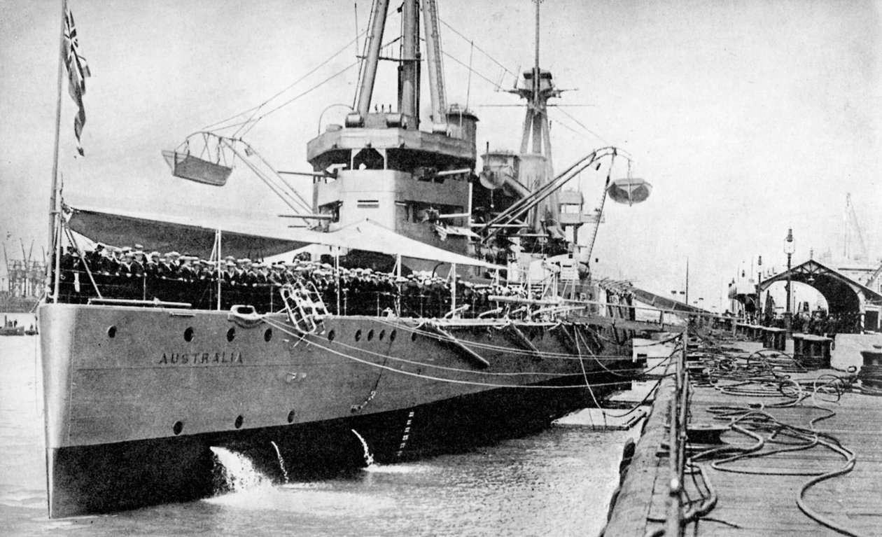 HMAS Australia, Indefatigable class battlecruiser, juni 1913 1936 av Unbekannt