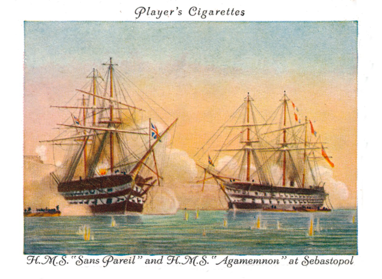 H.M.S.Sans Parieland H.M.S.Agamemnon ved Sebastopol, 1936. av Unbekannt