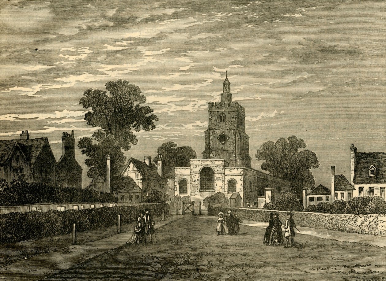 Hackney kirke, c1876. av Unbekannt