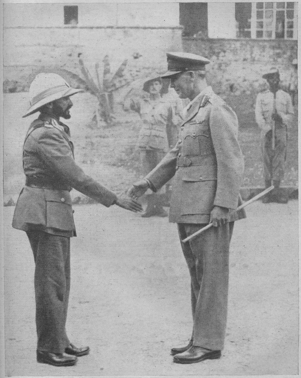 Haile Selassie og general Cunningham, 1941 av Unbekannt