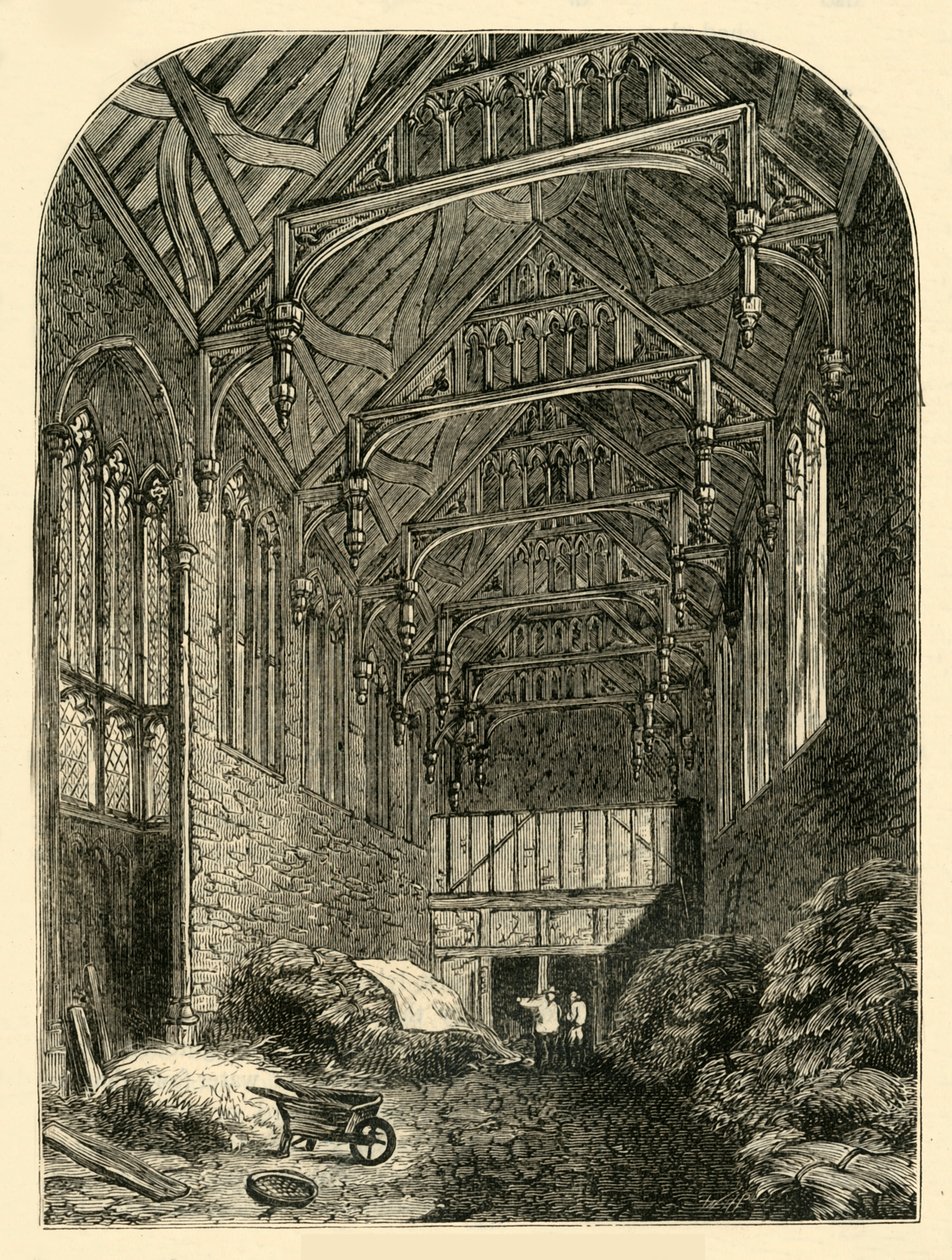 Hall of Eltham Palace i 1835, c1878. av Unbekannt