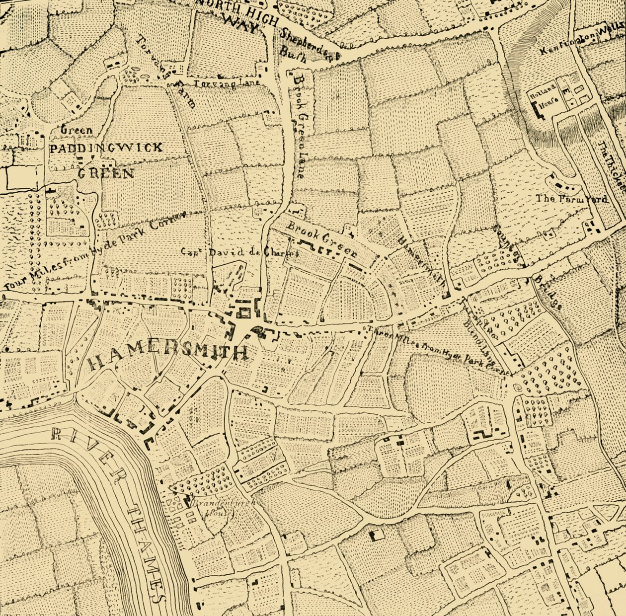 Hammersmith i 1746, c1878. av Unbekannt