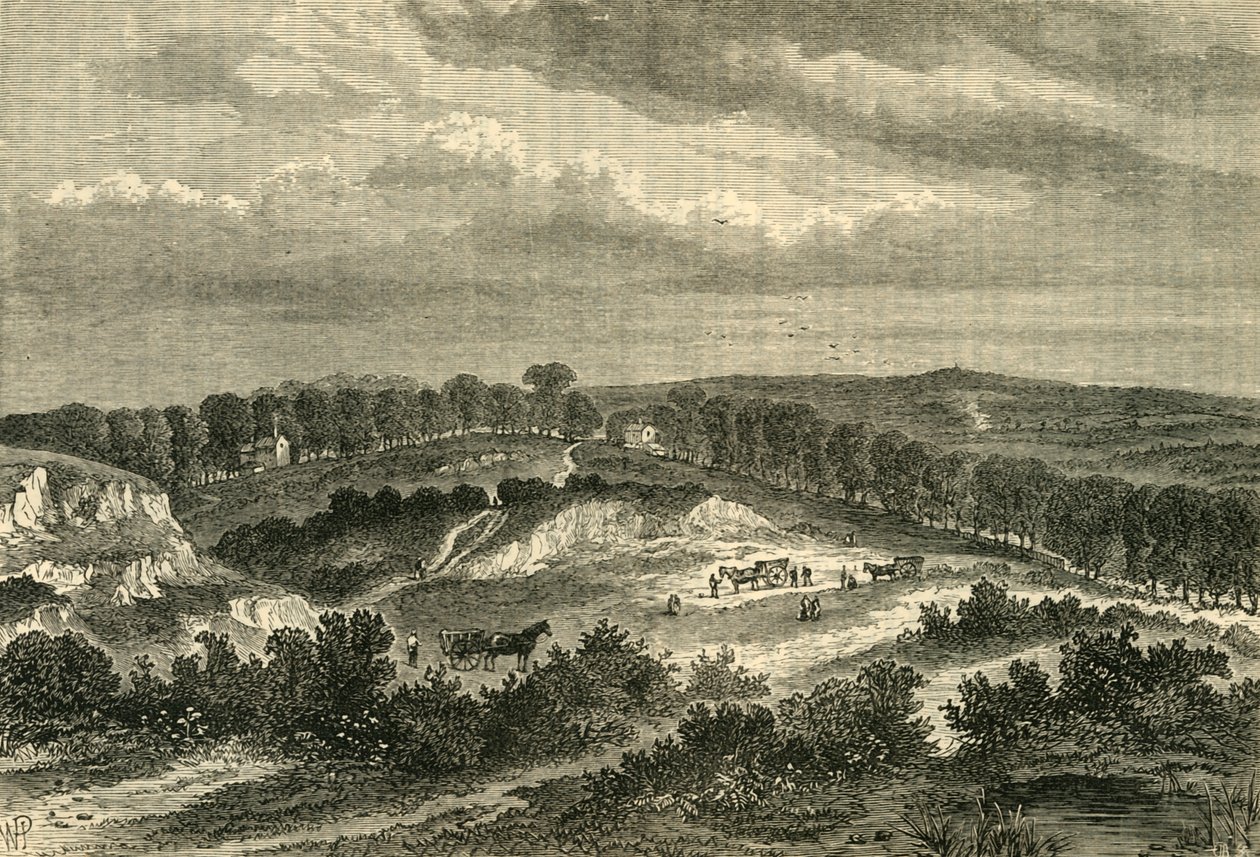 Hampstead Heath i 1840, c1876. av Unbekannt