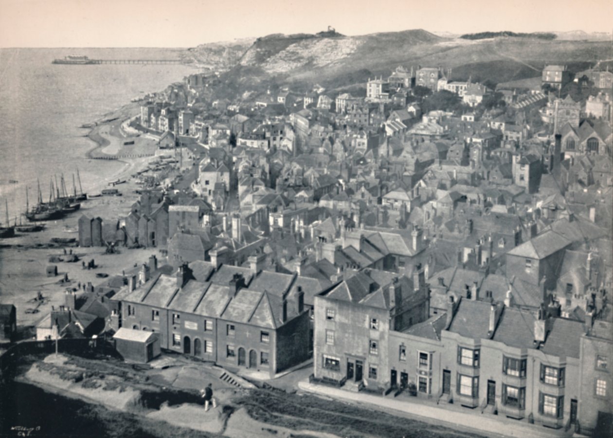 Hastings - Fra East Hill, 1895 av Unbekannt