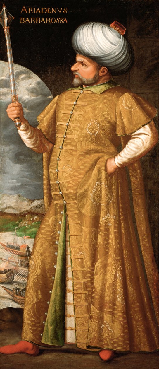 Hayreddin Barbarossa, ca. 1580. av Unbekannt