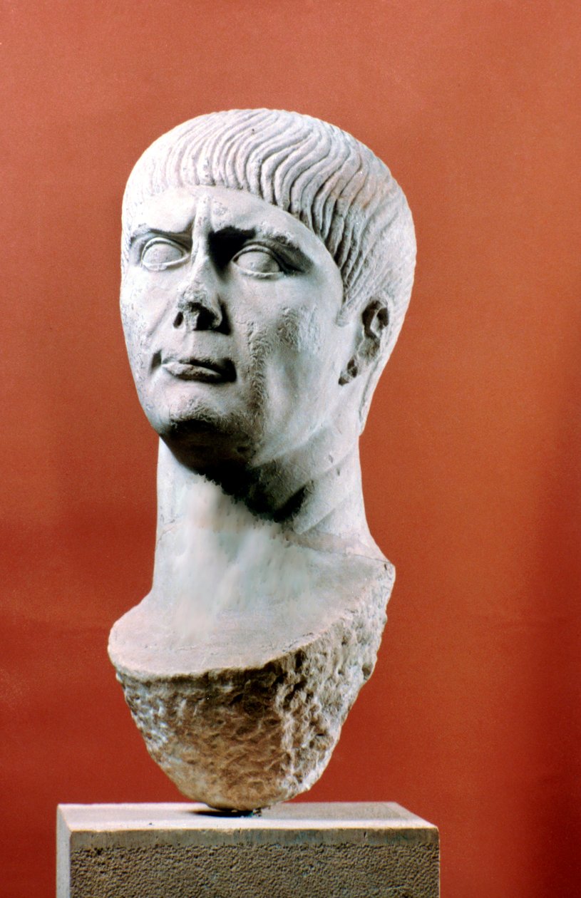 Overhode for Trajan, romersk keiser, 98-117 e.Kr av Unbekannt