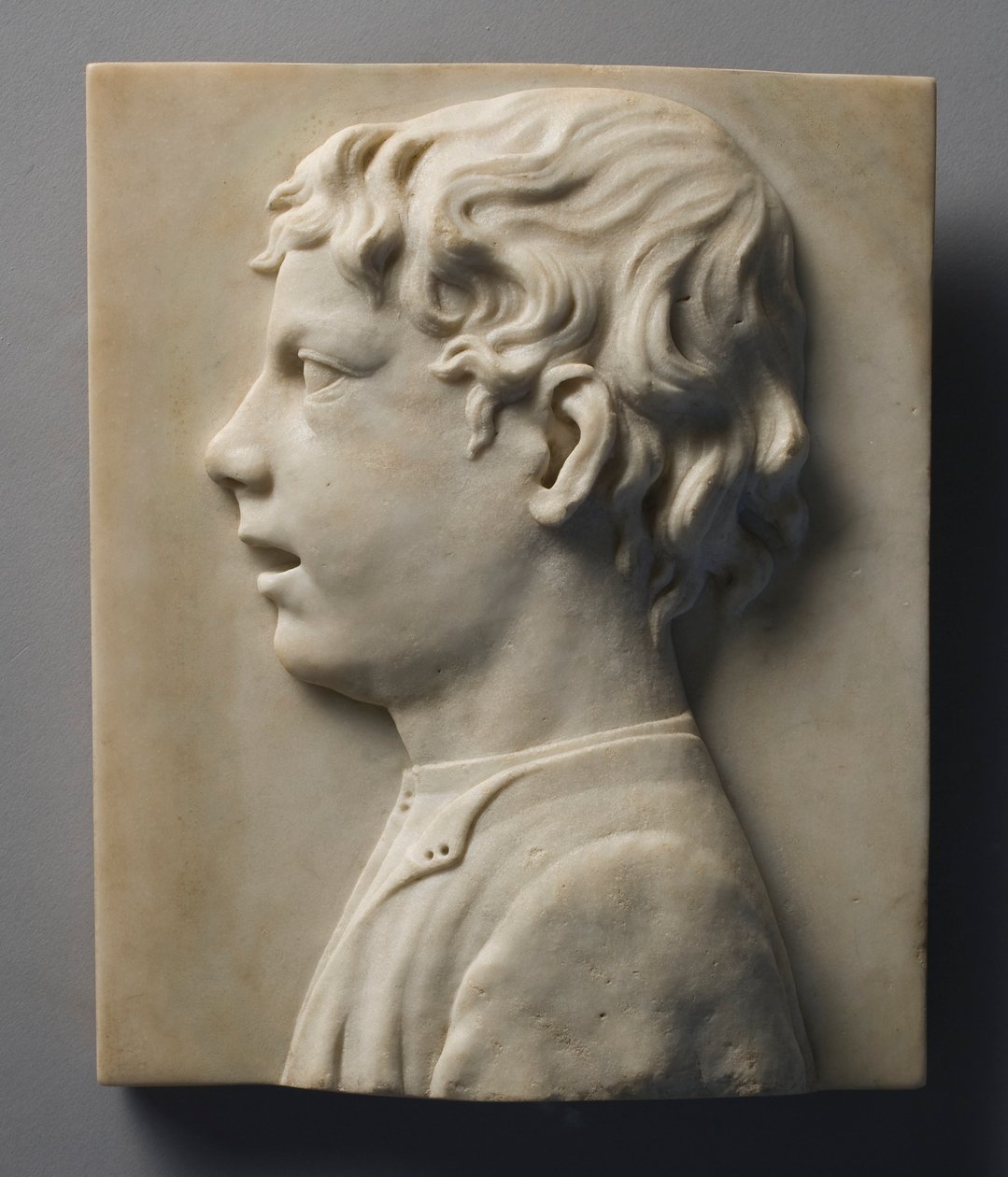 Head of a Boy, ca. 1460. av Unbekannt