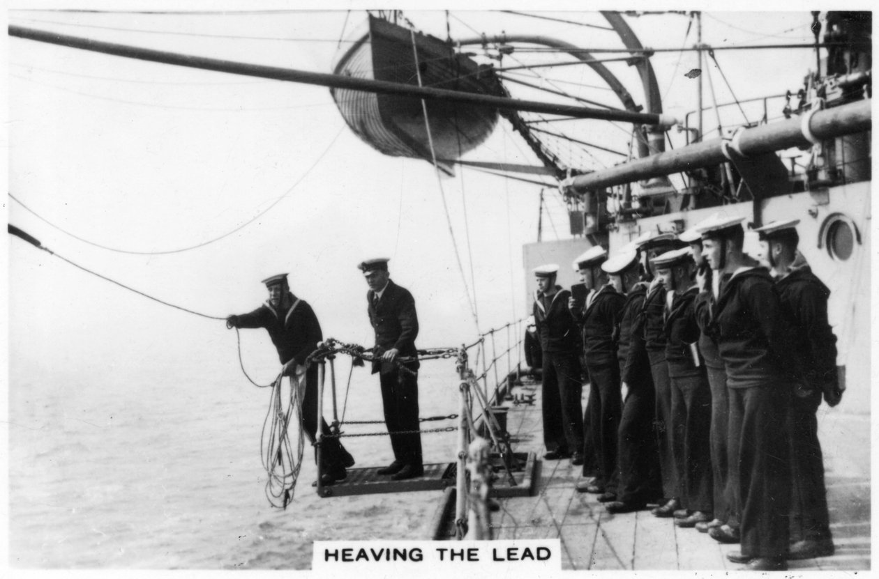 Heaving the lead, 1937 av Unbekannt