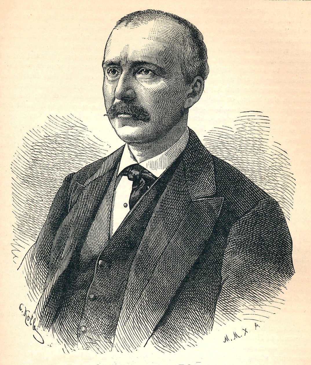Heinrich Schliemann, 1822-1890, tysk arkeolog, 1893 av Unbekannt