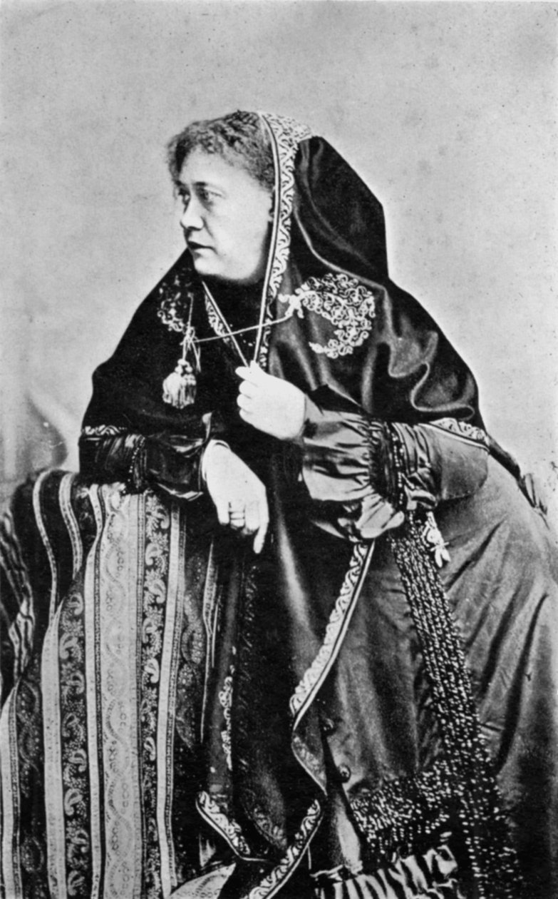 Helena Petrovna Blavatsky , russiskfødt amerikansk teosof, 1875 av Unbekannt