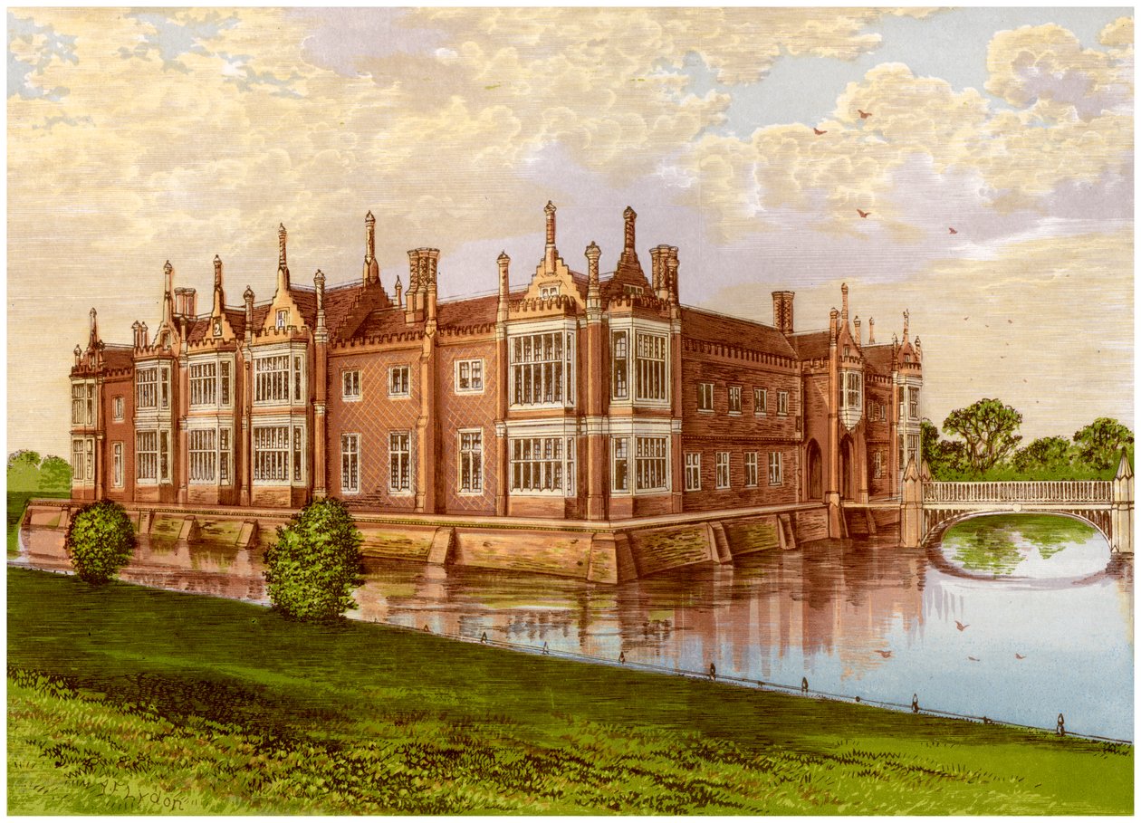 Helmingham Hall, Suffolk, hjemmet til Baron Tollemache, c1880 av Unbekannt