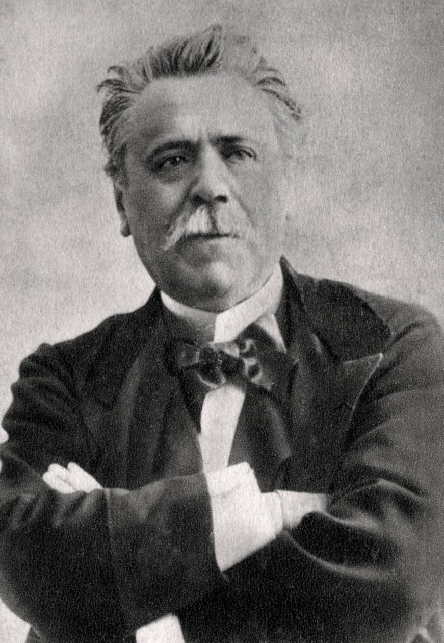 Henry Becque , fransk dramatiker, 1899 av Unbekannt