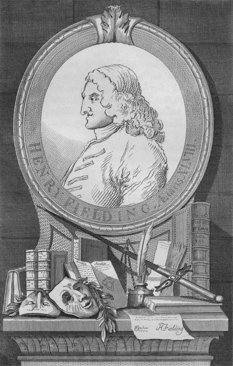 Henry Fielding, c1754, 1827. av Unbekannt