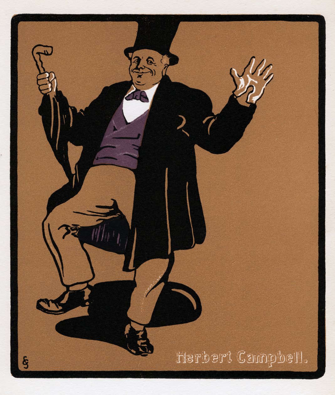 Herbert Campbell 1844-1904, Drury Lane-komiker, 1800-tallet av Unbekannt