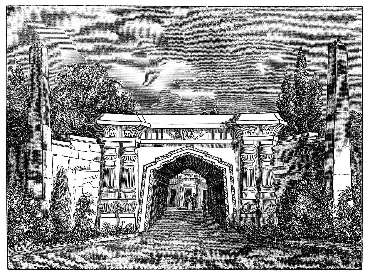 Highgate Cemetery, London, 1838 av Unbekannt