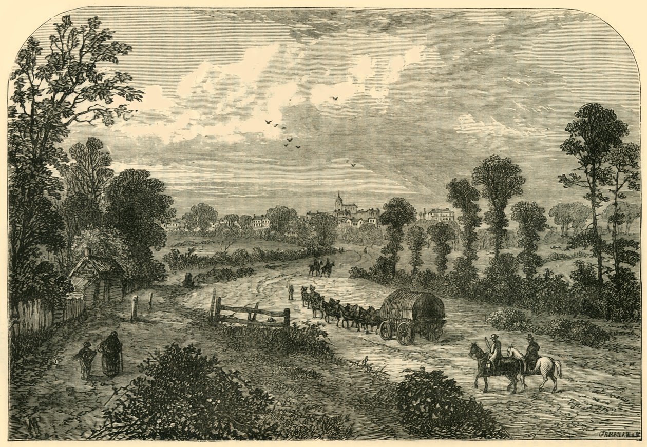 Highgate, fra Upper Holloway, c1876. av Unbekannt