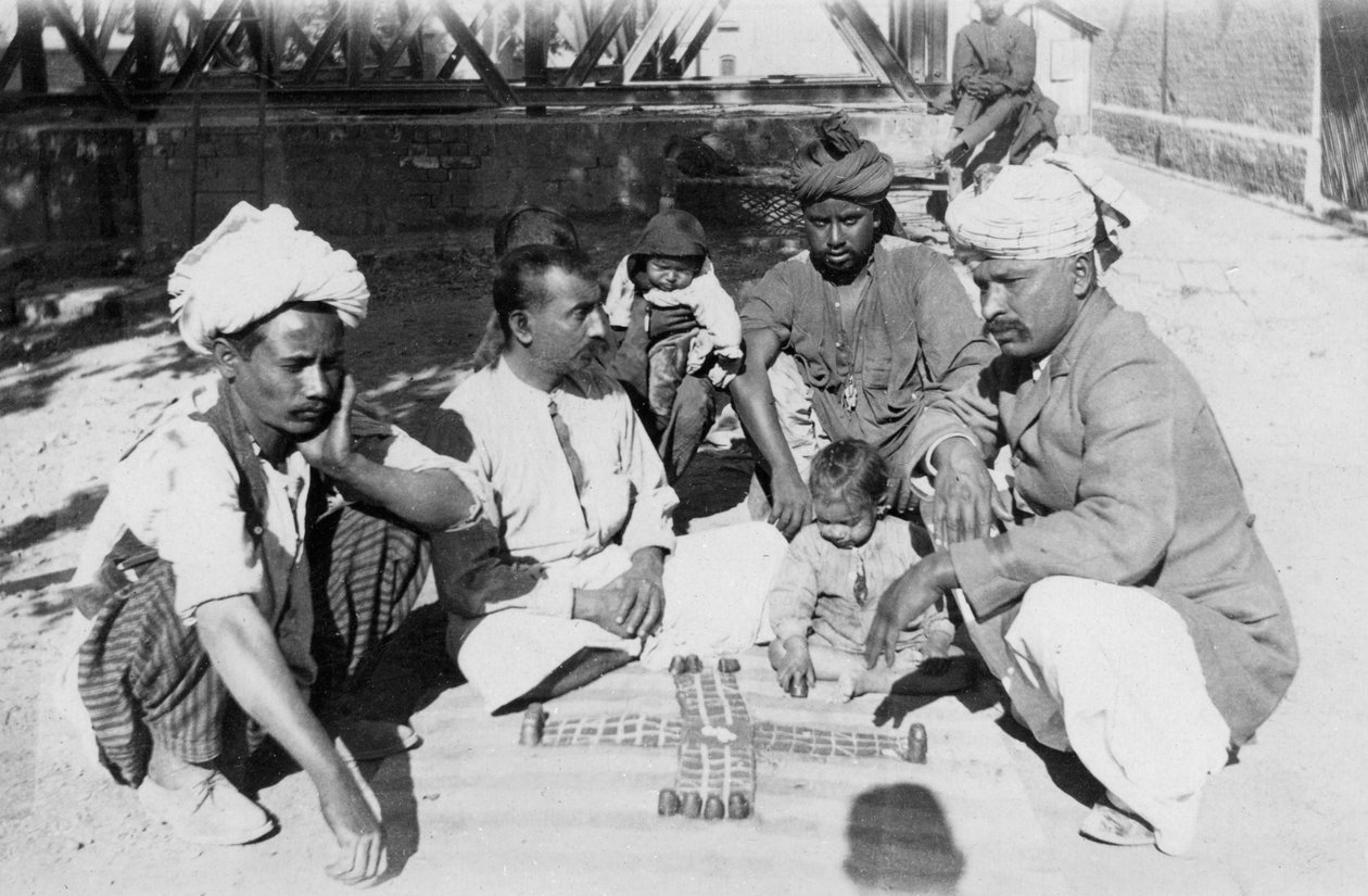 Hinduer gambling, India, 1916-1917 av Unbekannt