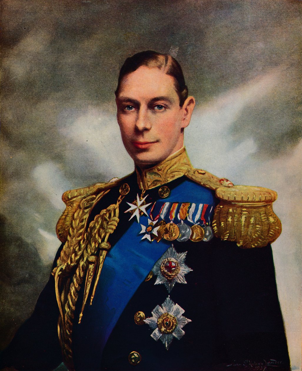 Hans Majestet Kong George VI, 1937 av Unbekannt