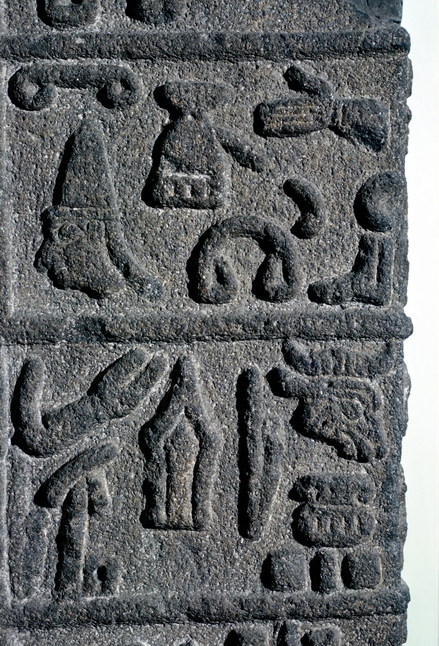Hettittiske hieroglyfer, c9. århundre f.Kr av Unbekannt
