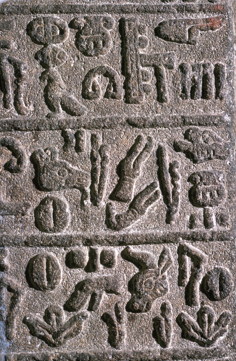 Hettittiske hieroglyfer, c9. århundre f.Kr av Unbekannt