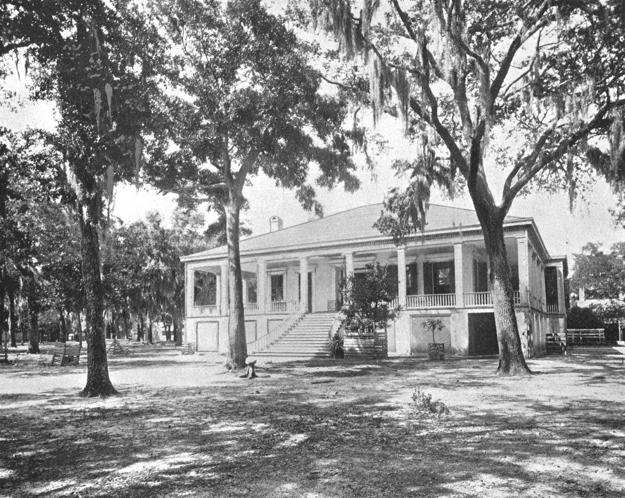 Hjemmet til Jefferson Davis, Biloxi, Mississippi, USA, c1900. av Unbekannt