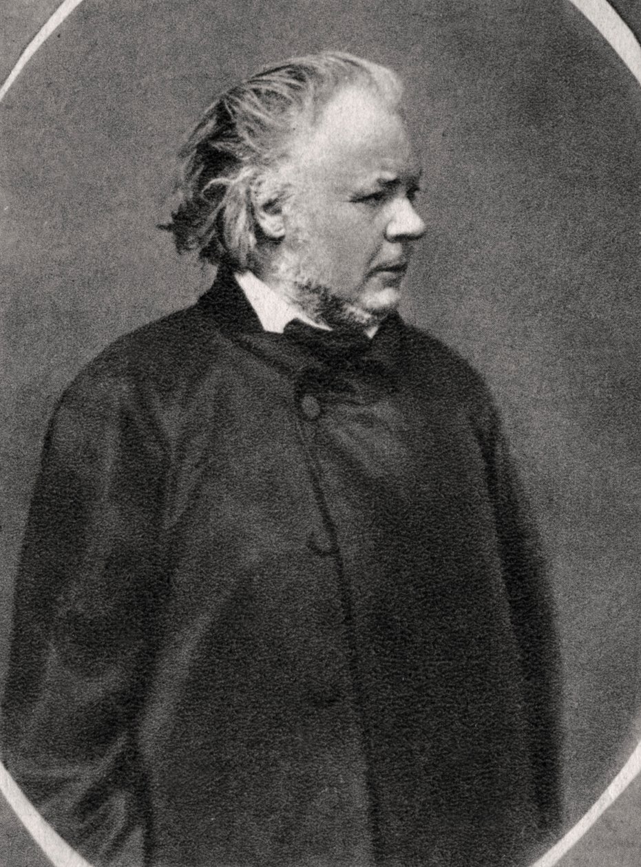 Honore Daumier , fransk kunstner, 1868 av Unbekannt