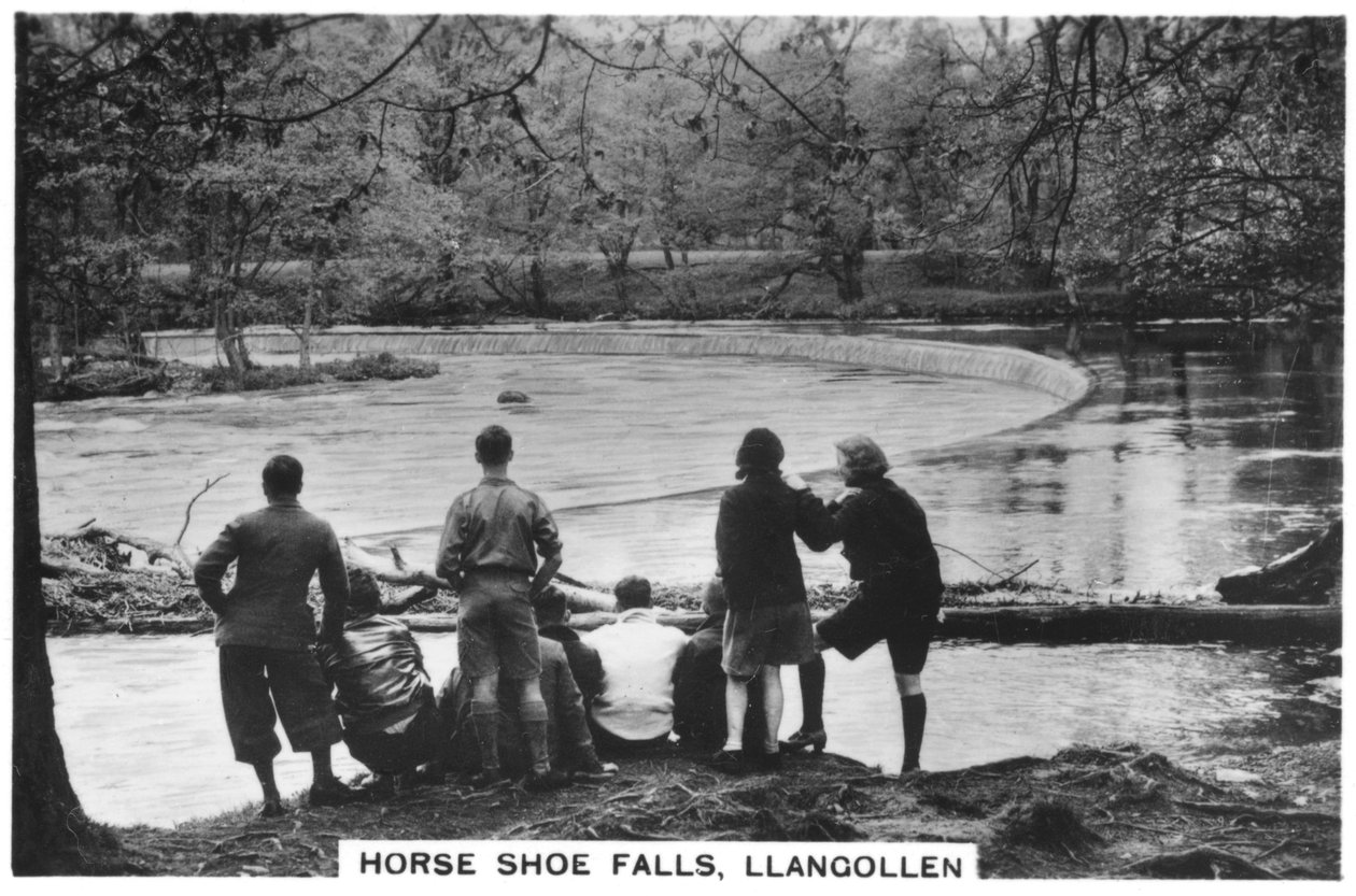 Horse Shoe Falls, Llangollen, 1937 av Unbekannt