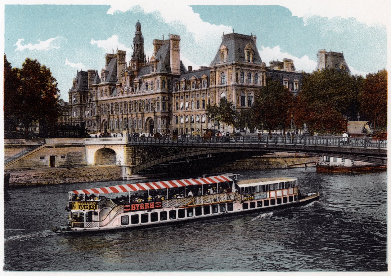 Hotel de Ville, Paris, c1900 av Unbekannt