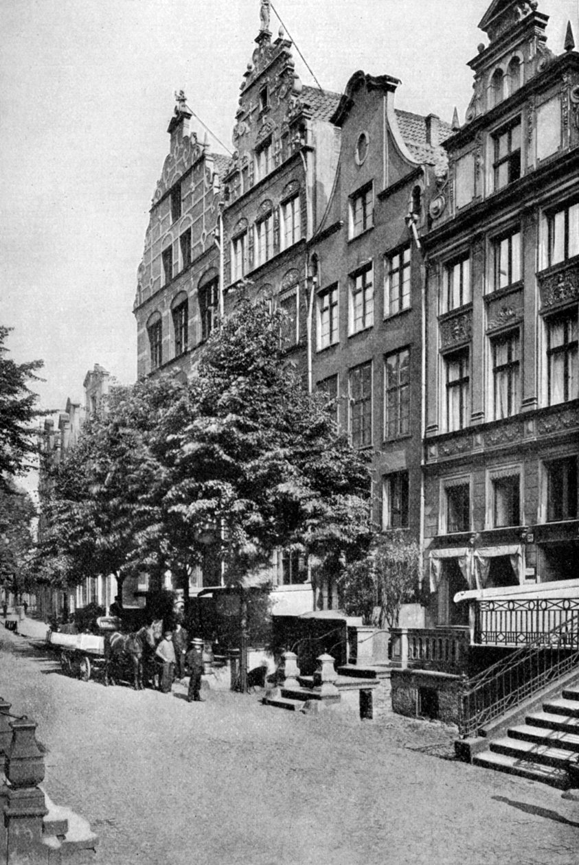 Hus på Brodbankengasse, Danzig, c1922 av Unbekannt