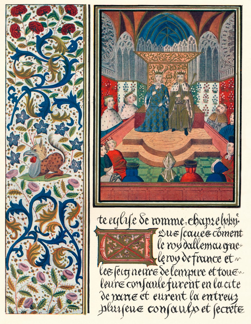 Opplyst side, med kantlinje, c1480 1905 av Unbekannt
