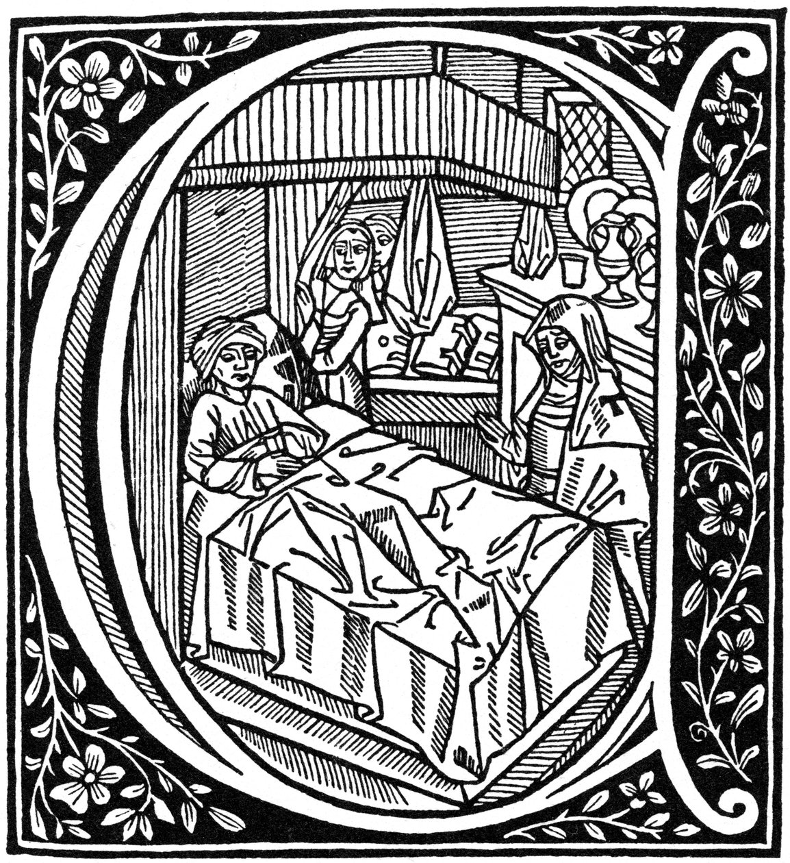 Illustrasjon fra Boethius, The Consolation of Philosophy, 1498 1964 av Unbekannt