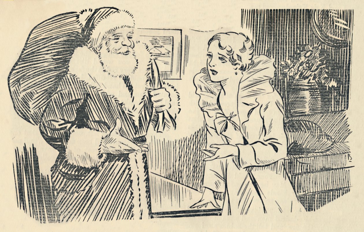 Illustrasjon fra The Mystification of Santa Claus, 1936. av Unbekannt