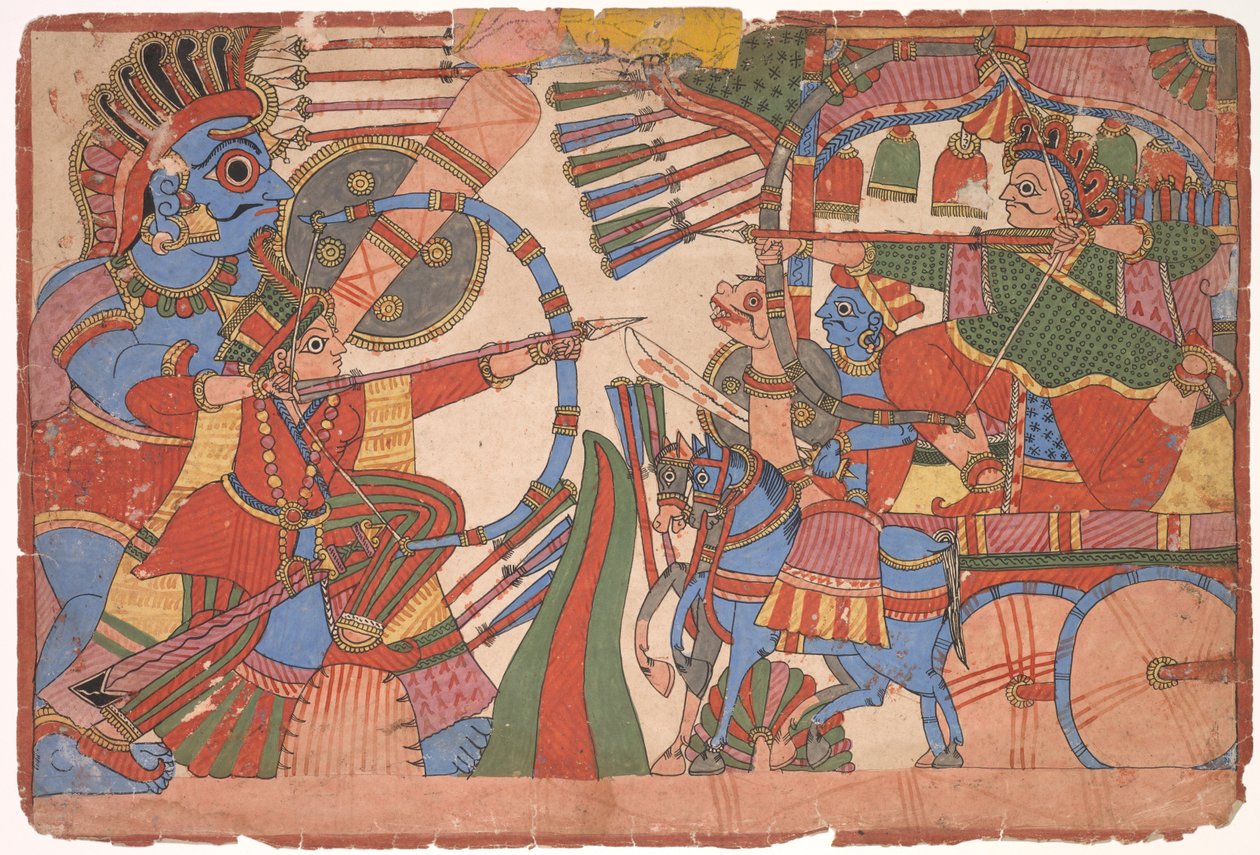 Illustrasjon til Mahabharata av Unbekannt Unbekannt