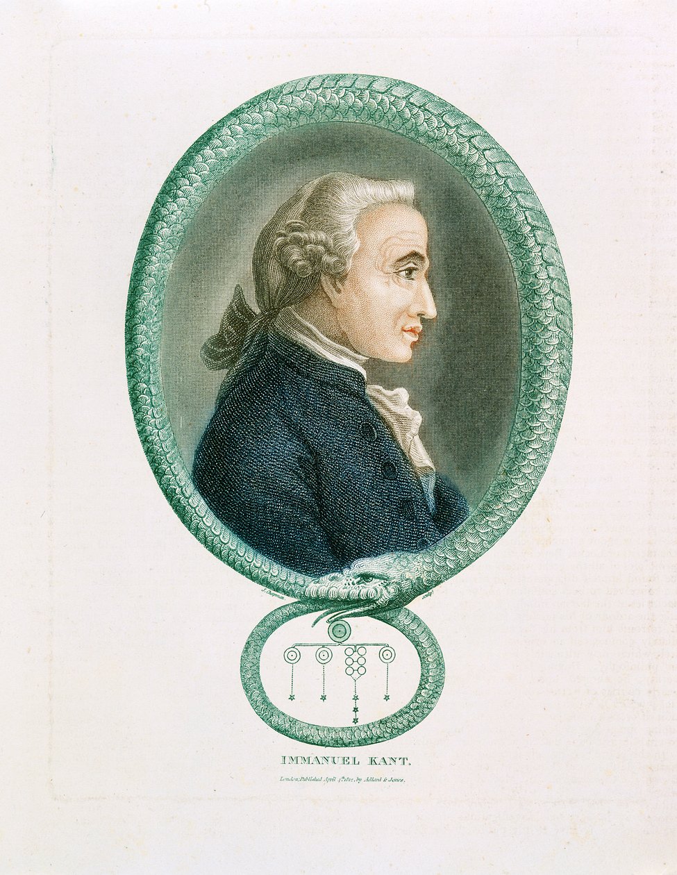 Immanuel Kant, tysk filosof, 1812 av Unbekannt
