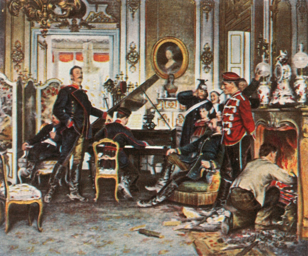 I troppekvarteret utenfor Paris, 187071, 1936. av Unbekannt