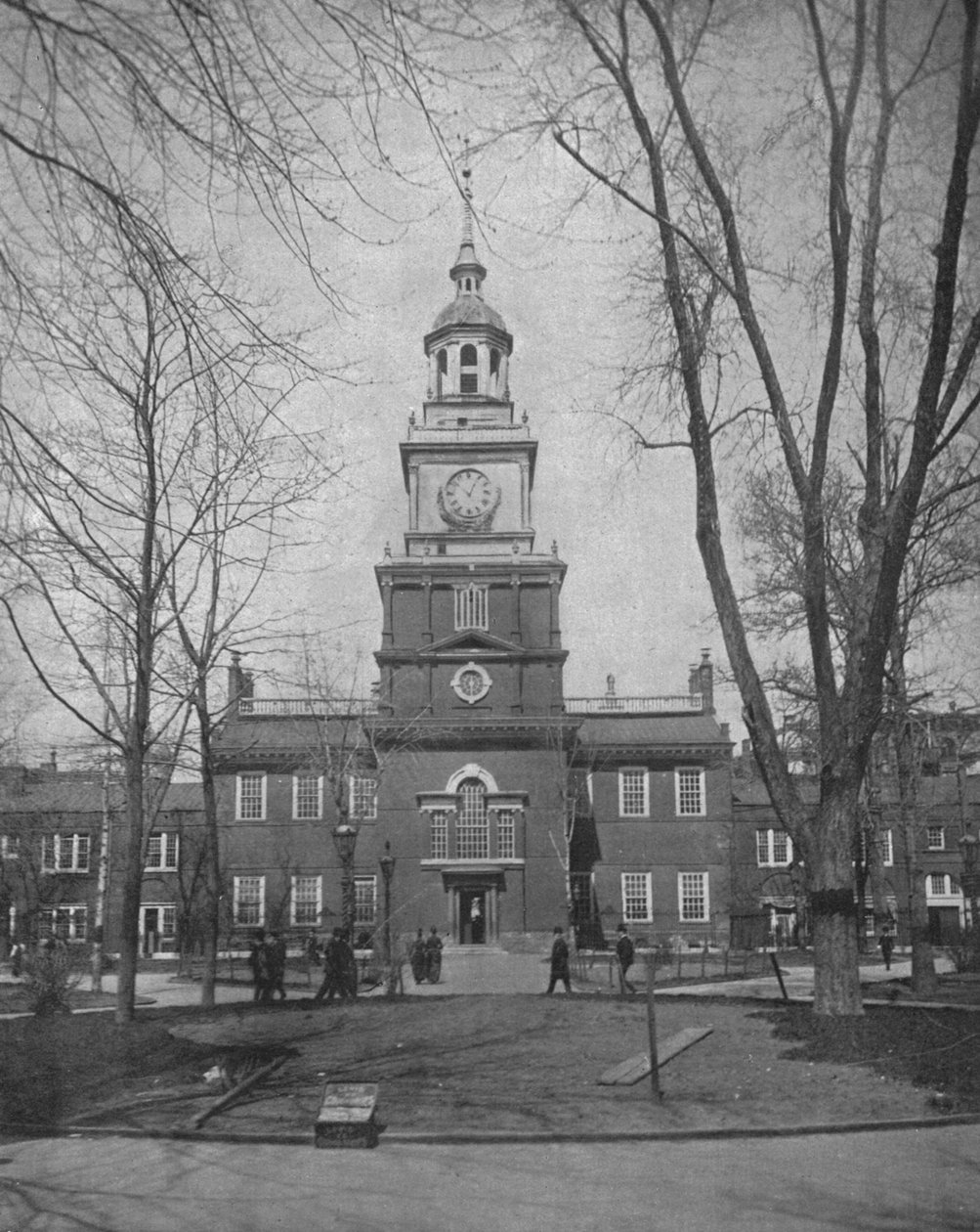 Independence Hall, Philadelphia, USA, ca 1900. av Unbekannt
